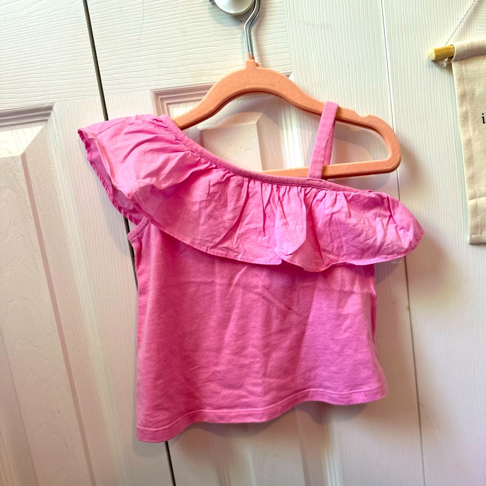 Janie and Jack pink asymmetrical tank.